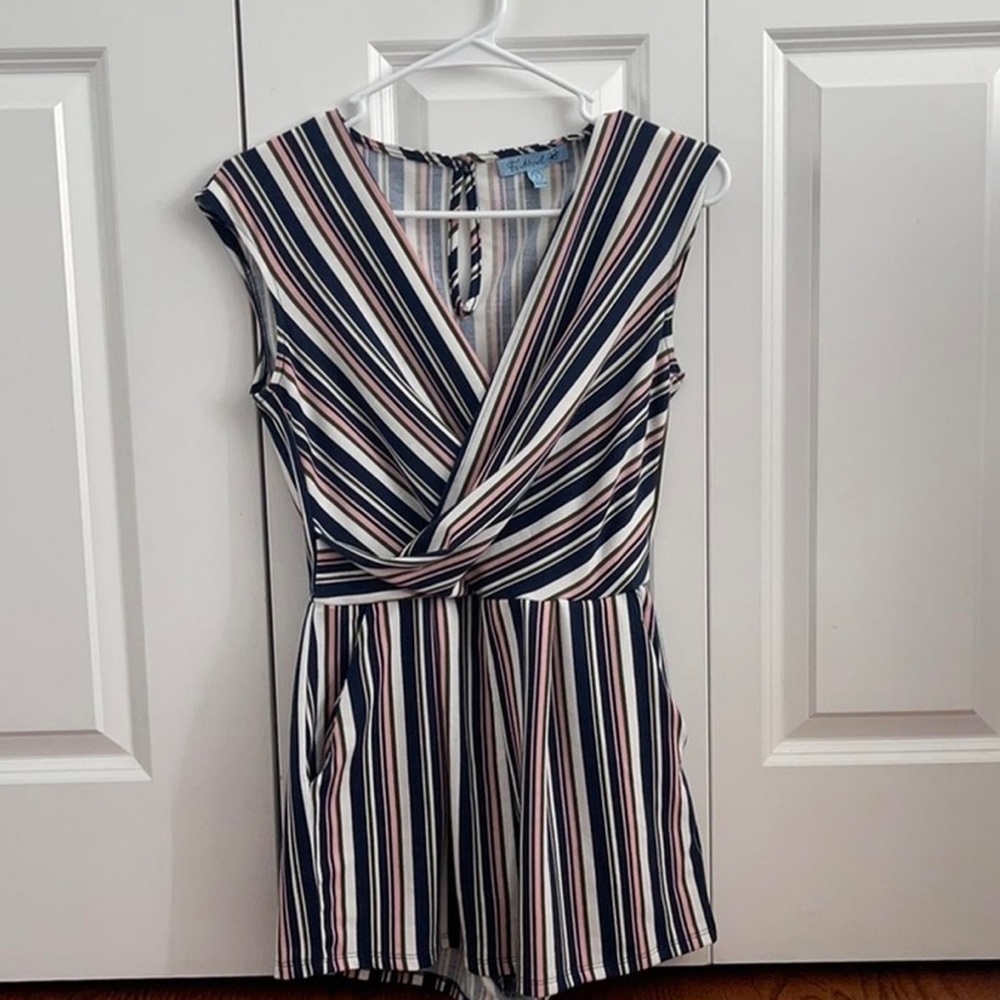 Striped romper